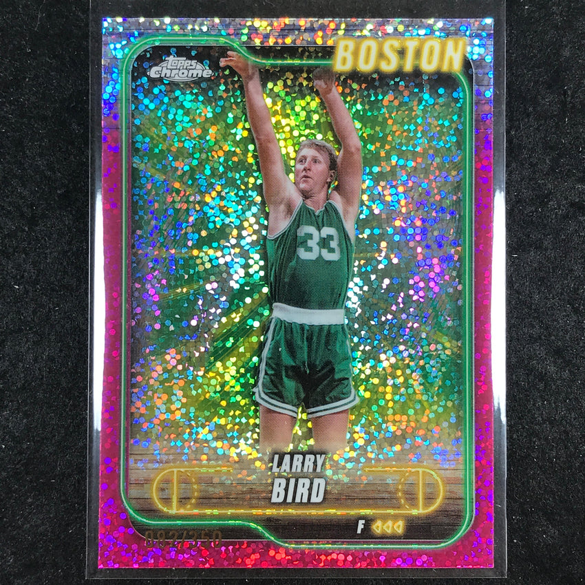 2024-25 Topps Chrome Basketball LARRY BIRD Magenta Speckle 82/350 #32