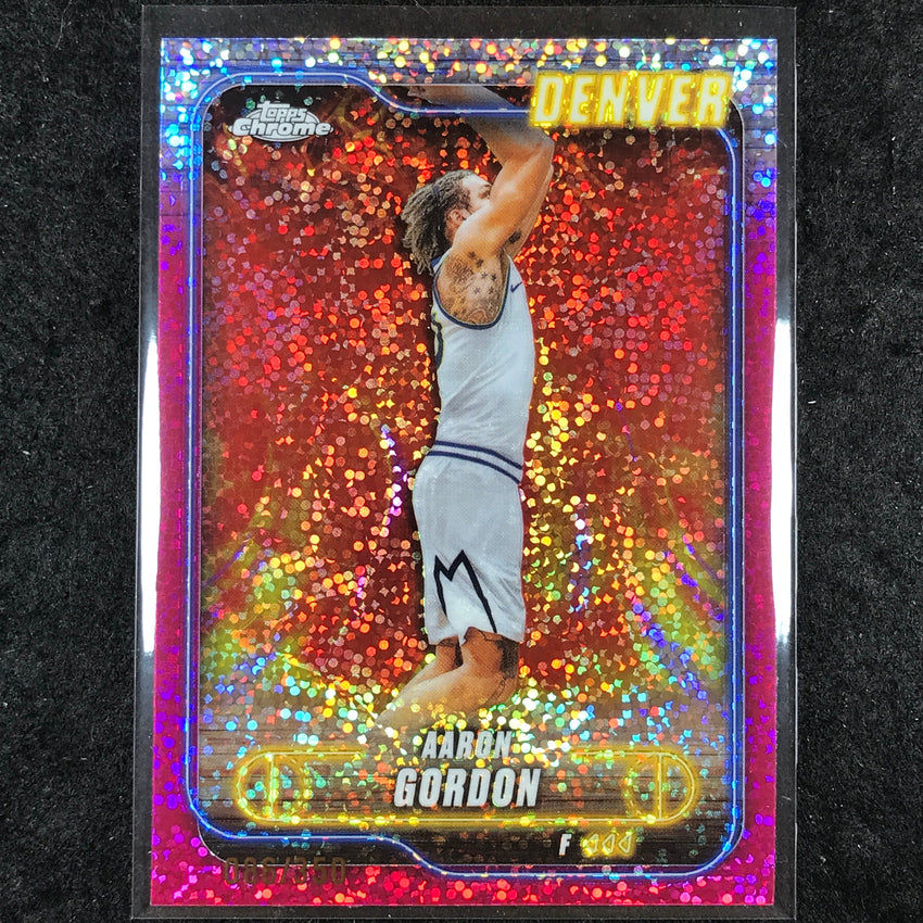 2024-25 Topps Chrome Basketball AARON GORDON Magenta Speckle 86/350 #62