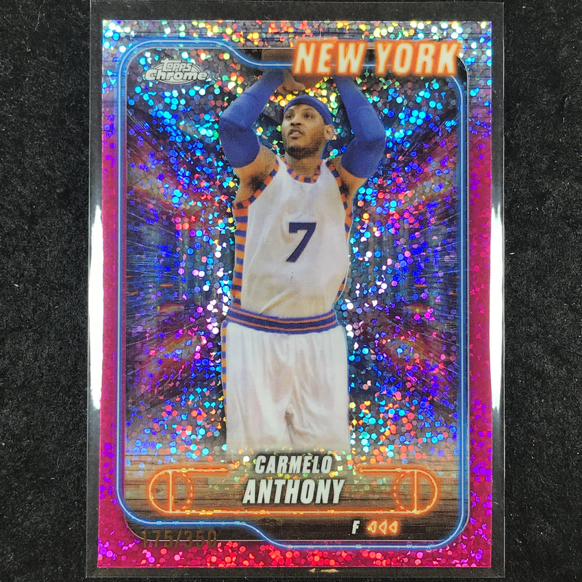2024-25 Topps Chrome Basketball CARMELO ANTHONY Magenta Speckle 175/350 #83