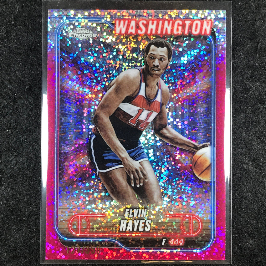 2024-25 Topps Chrome Basketball ELVIN HAYES Magenta Speckle 127/350 #85