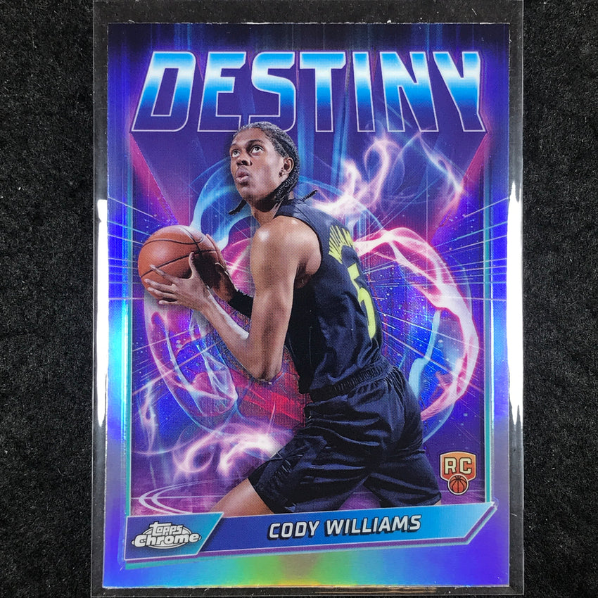 2024-25 Topps Chrome Basketball CODY WILLIAMS Destiny Rookie Refractor #8