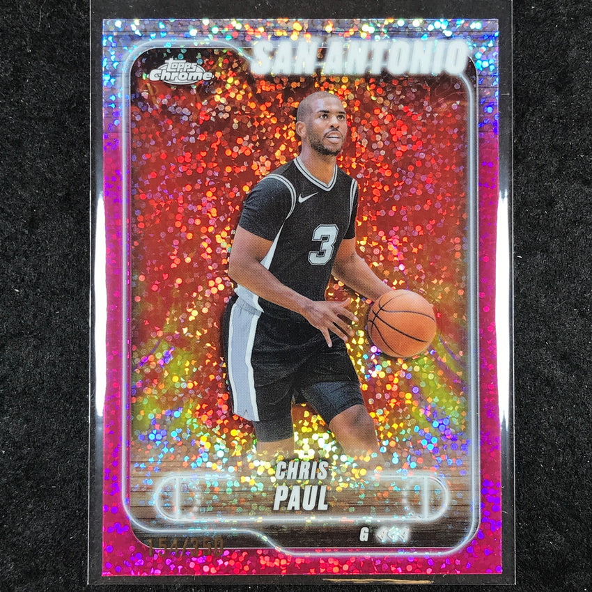 2024-25 Topps Chrome Basketball CHRIS PAUL Magenta Speckle 154/350 #162