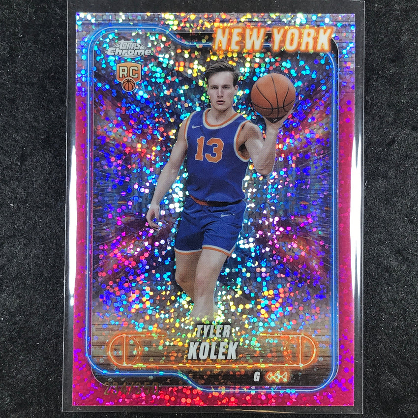 2024-25 Topps Chrome Basketball TYLER KOLEK Rookie Magenta Speckle 234/350 #167