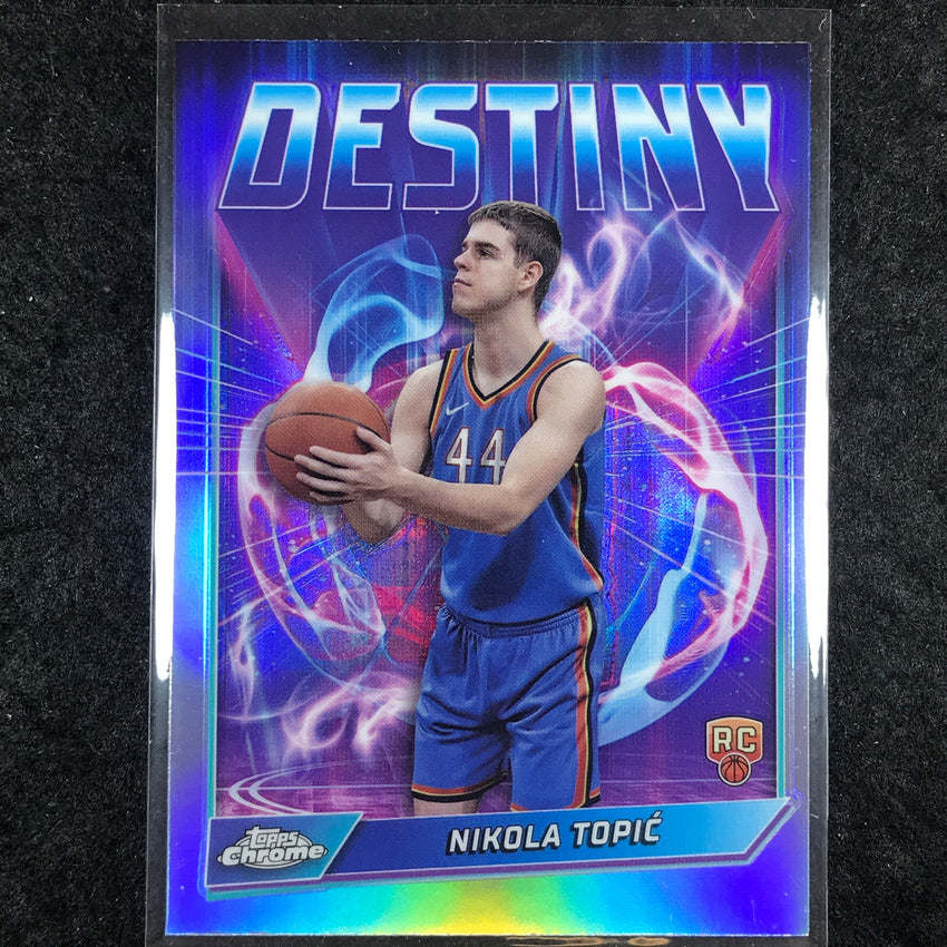 2024-25 Topps Chrome Basketball NIKOLA TOPIC Destiny Rookie Refractor #9