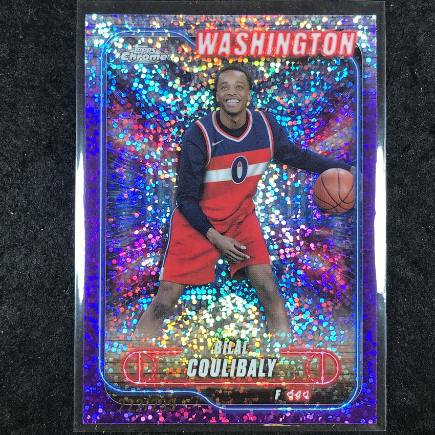 2024-25 Topps Chrome Basketball BILAL COULIBALY Purple Speckle 222/299 #11
