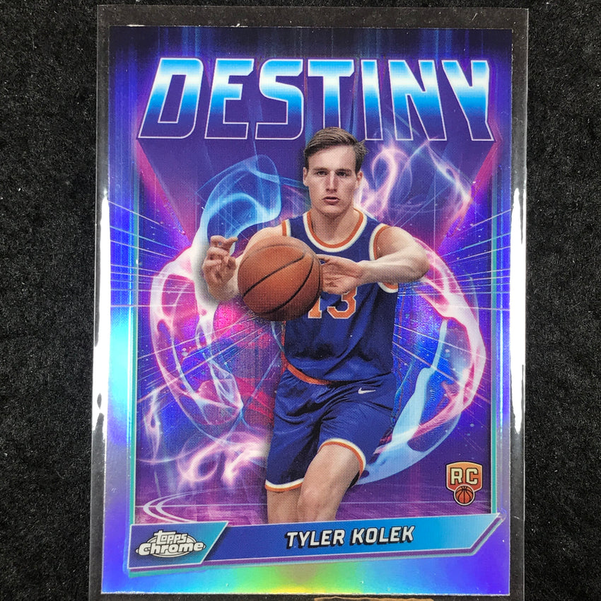 2024-25 Topps Chrome Basketball TYLER KOLEK Destiny Rookie Refractor #23