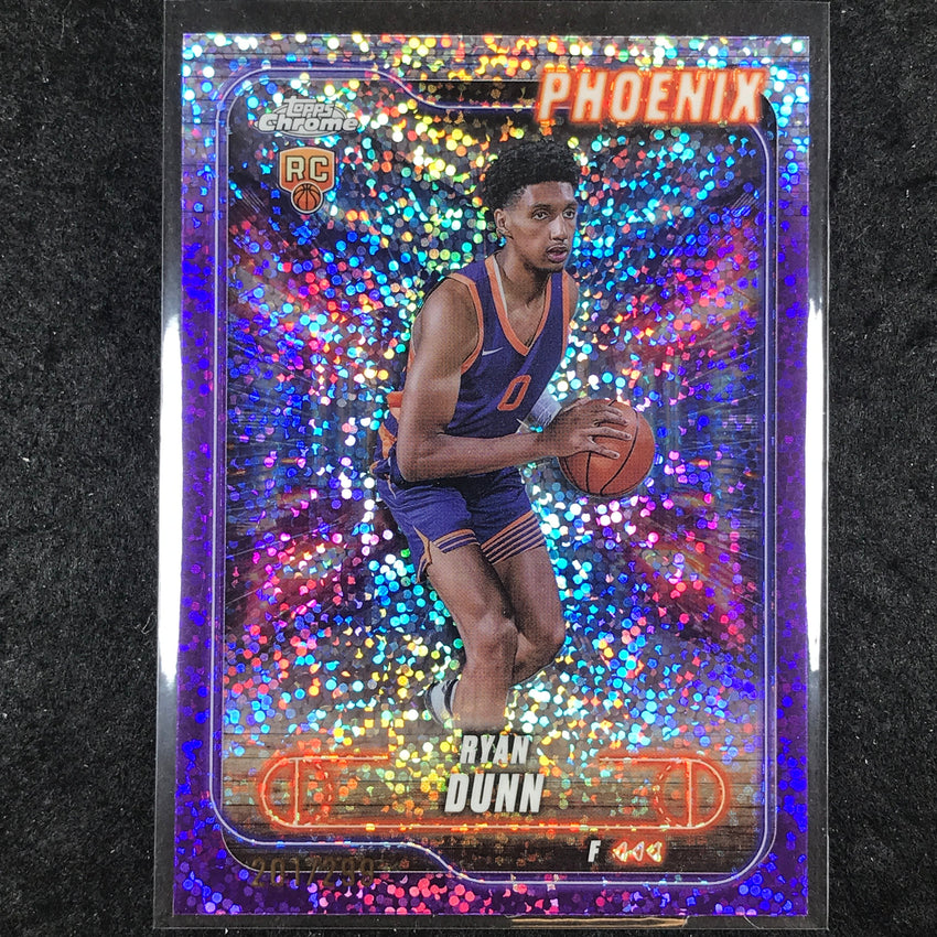 2024-25 Topps Chrome Basketball RYAN DUNN Rookie Purple Speckle 201/299 #182