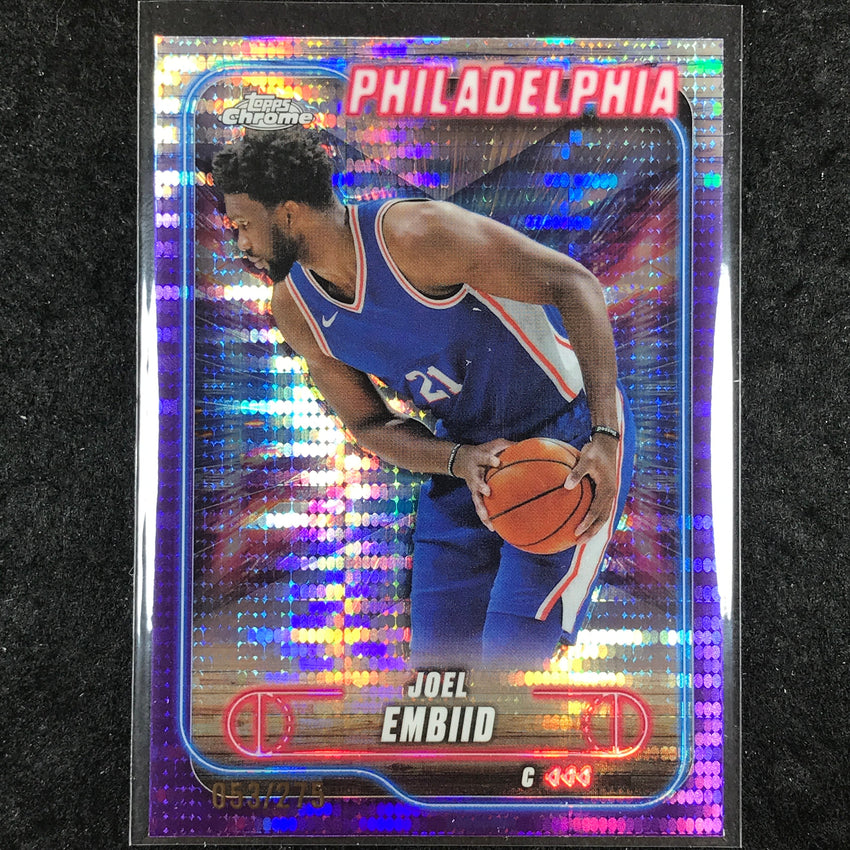 2024-25 Topps Chrome Basketball JOEL EMBIID Purple Sonar 53/275 #10