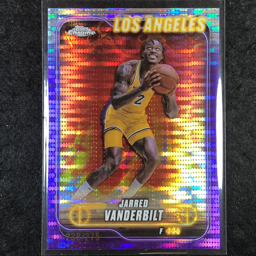 2024-25 Topps Chrome Basketball JARRED VANDERBILT Purple Sonar 238/275 #27