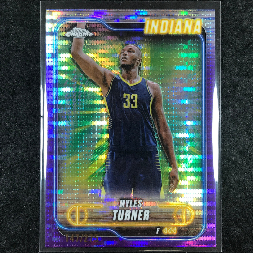 2024-25 Topps Chrome Basketball MYLES TURNER Purple Sonar 147/275 #38