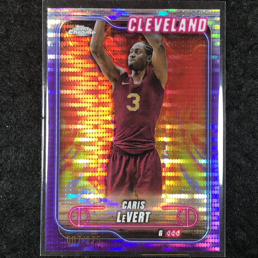 2024-25 Topps Chrome Basketball CARIS LEVERT Purple Sonar 7/275 #56