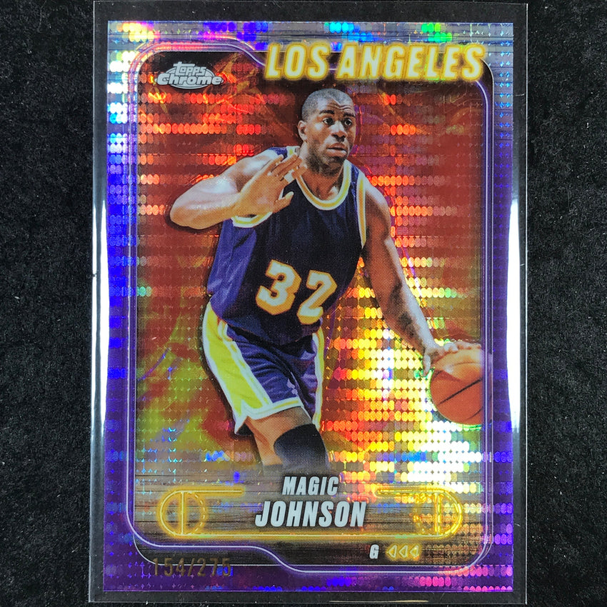 2024-25 Topps Chrome Basketball MAGIC JOHNSON Purple Sonar 154/275 #59