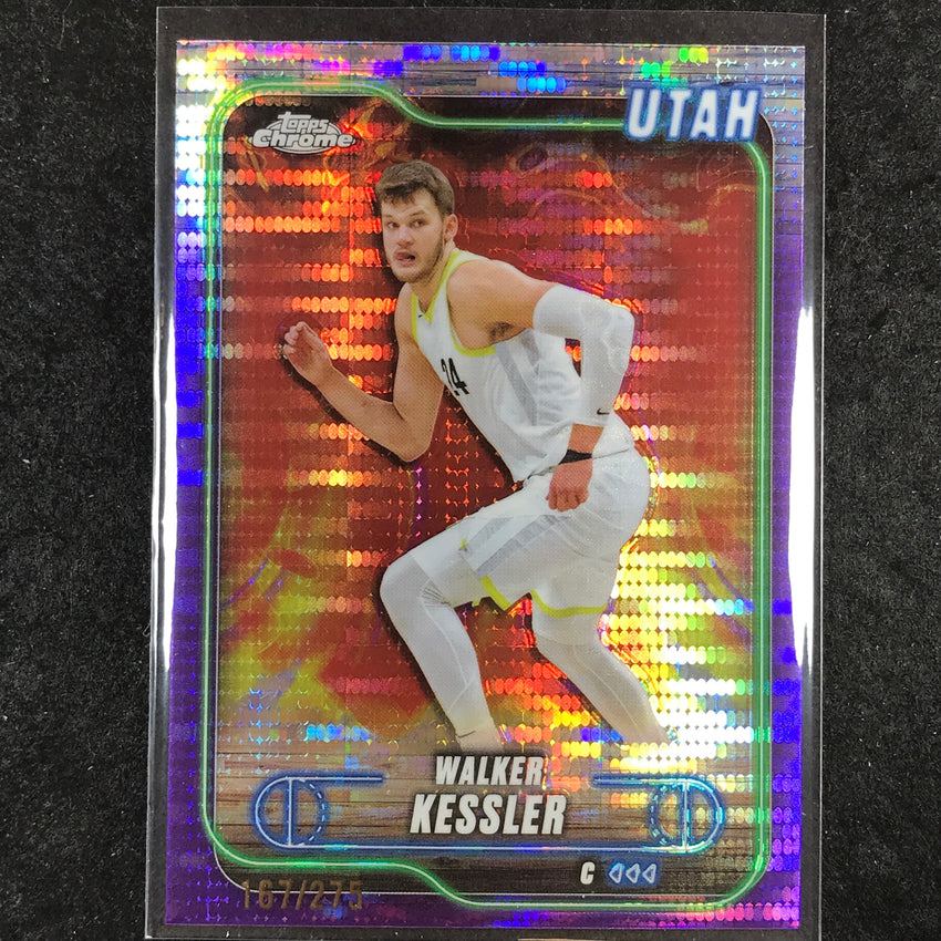 2024-25 Topps Chrome Basketball WALKER KESSLER Purple Sonar 167/275 #66
