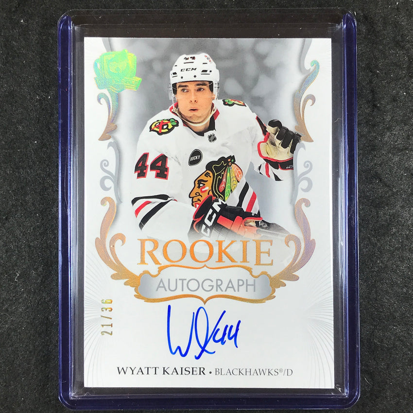 2023-24 The Cup Hockey WYATT KAISER Rookie Auto Gold Spectrum Foil 21/36