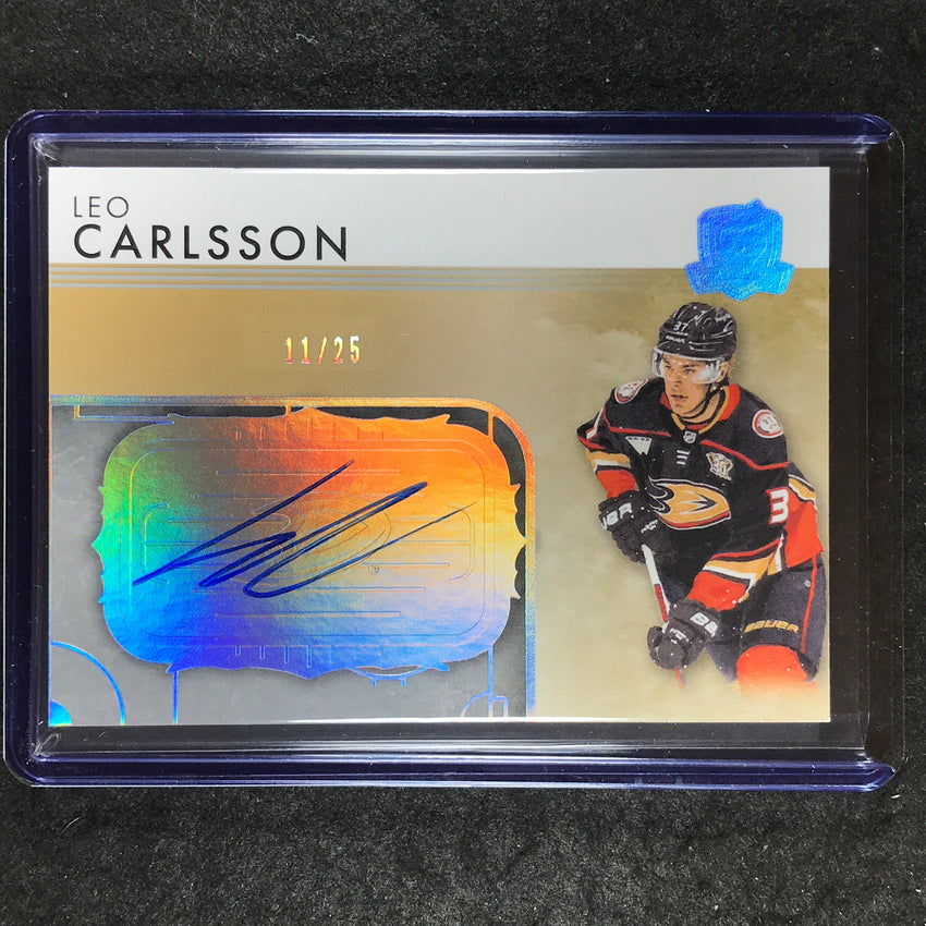 2023-24 The Cup Hockey LEO CARLSSON Rookie Rink Gallery Auto Silver 11/25