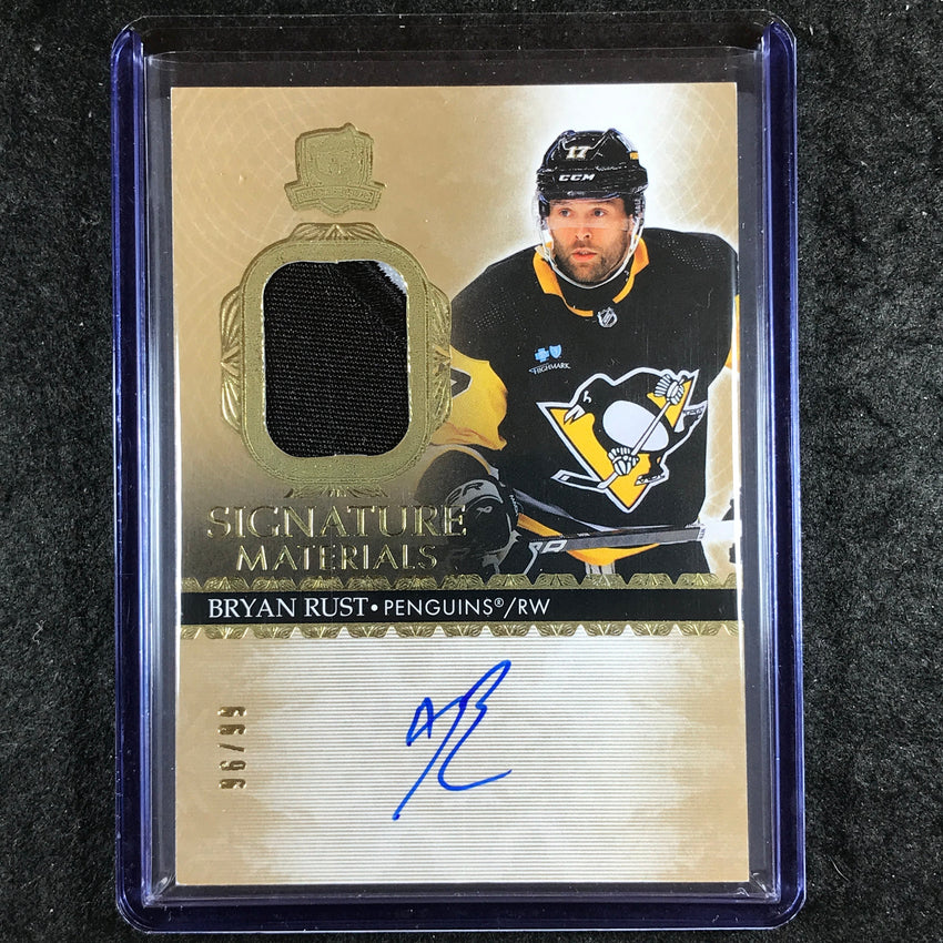 2023-24 The Cup Hockey BRYAN RUST Signature Materials Patch Auto 96/99