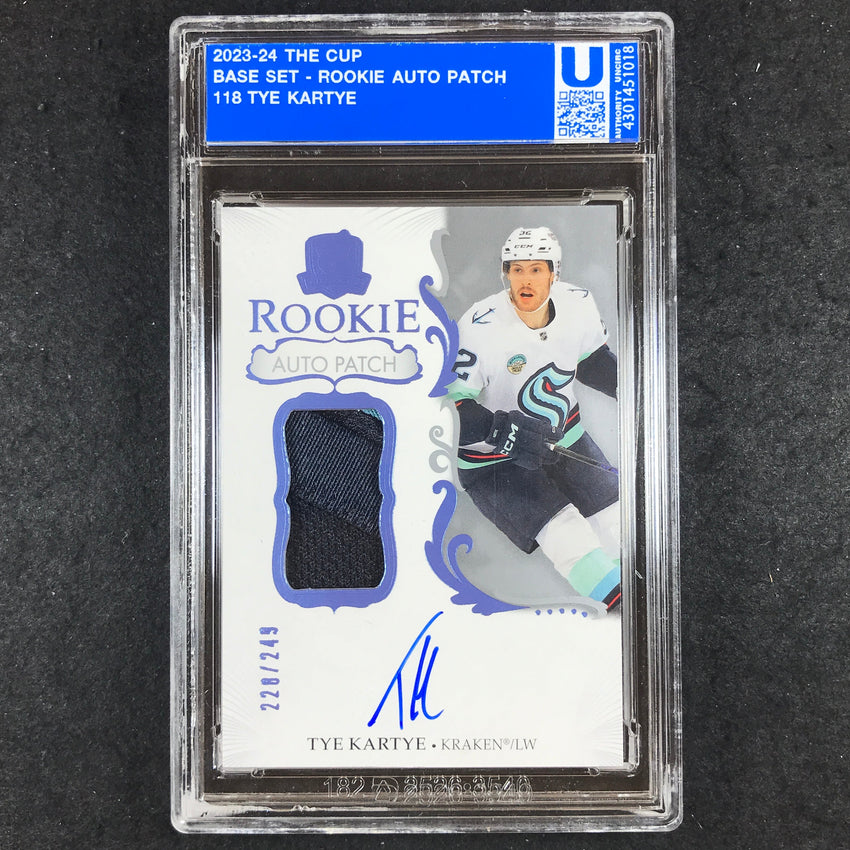 2023-24 The Cup Hockey TYE KARTYE Rookie Patch Auto 228/249 [ENCASED]
