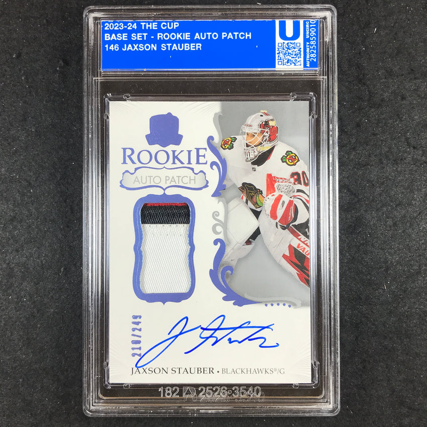 2023-24 The Cup Hockey JAXSON STAUBER Rookie Patch Auto 210/249 [ENCASED]