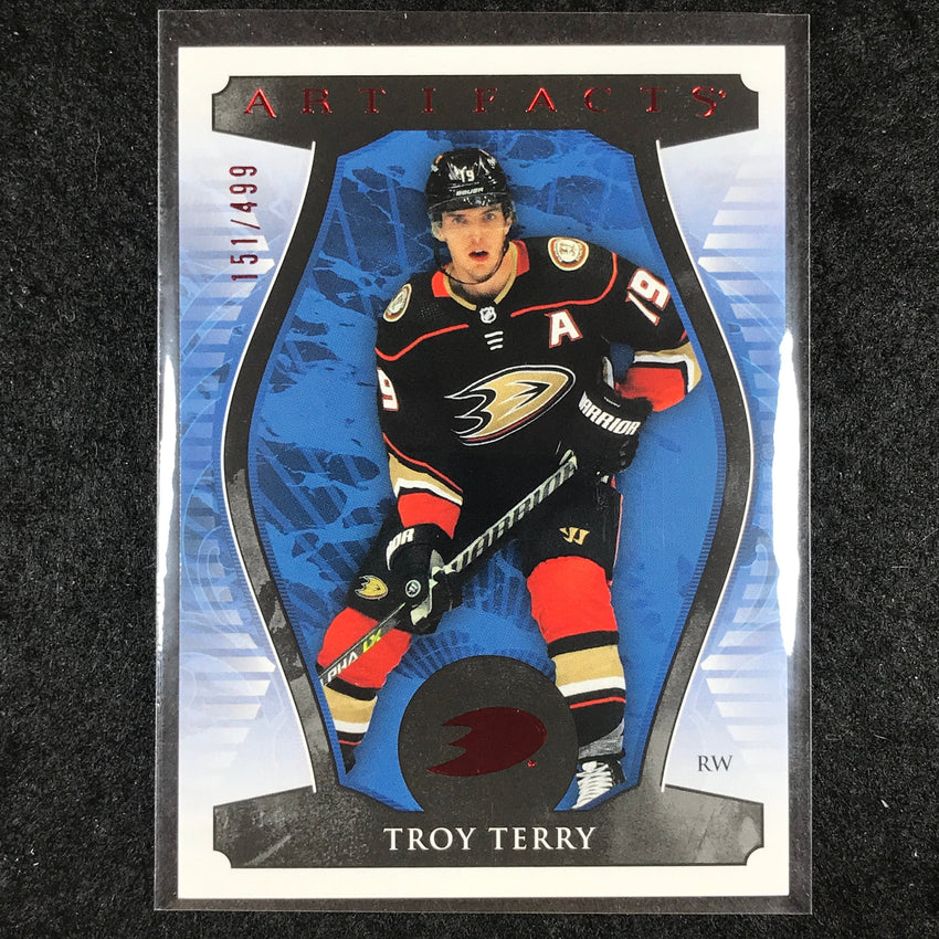 2023-24 Artifacts Hockey TROY TERRY Base Ruby 151/499 #16