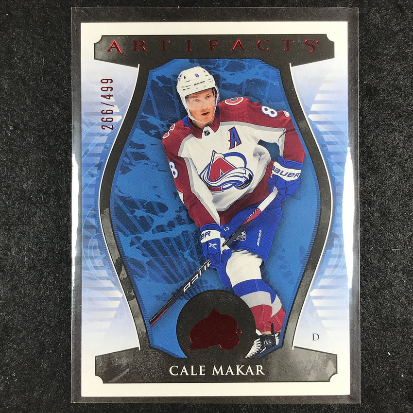 2023-24 Artifacts Hockey CALE MAKAR Base Ruby 266/499 #17