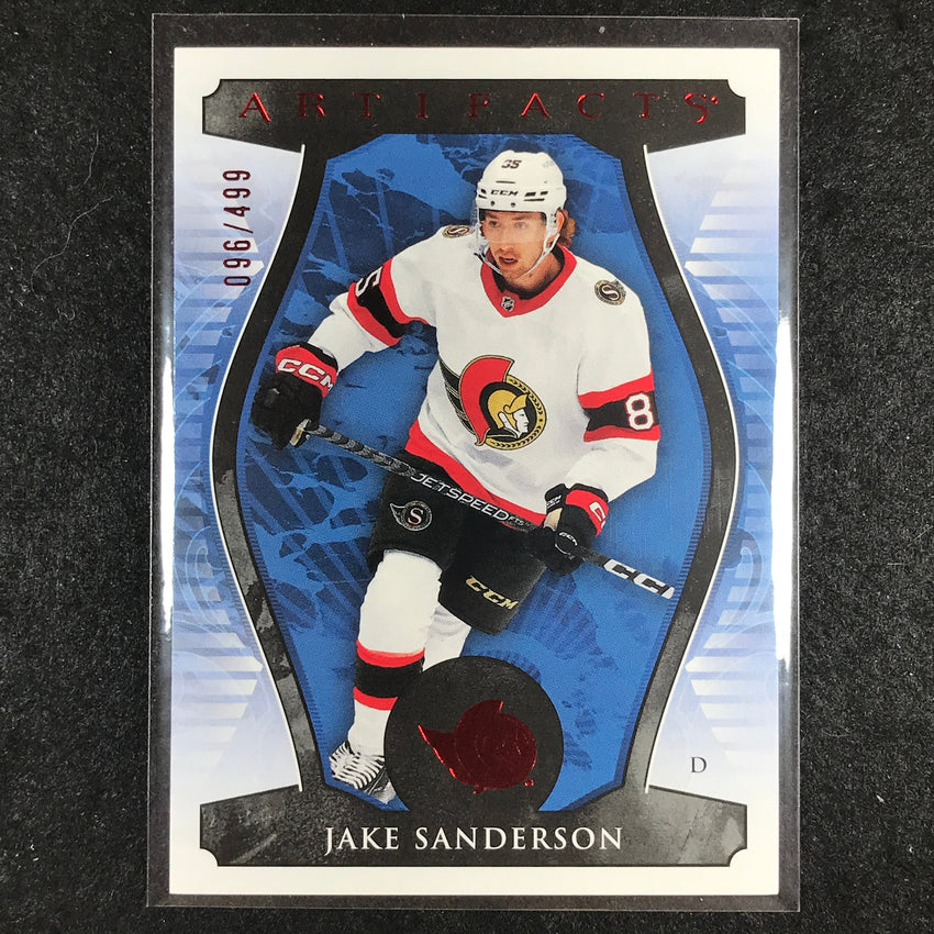 2023-24 Artifacts Hockey JAKE SANDERSON Base Ruby 96/499 #79