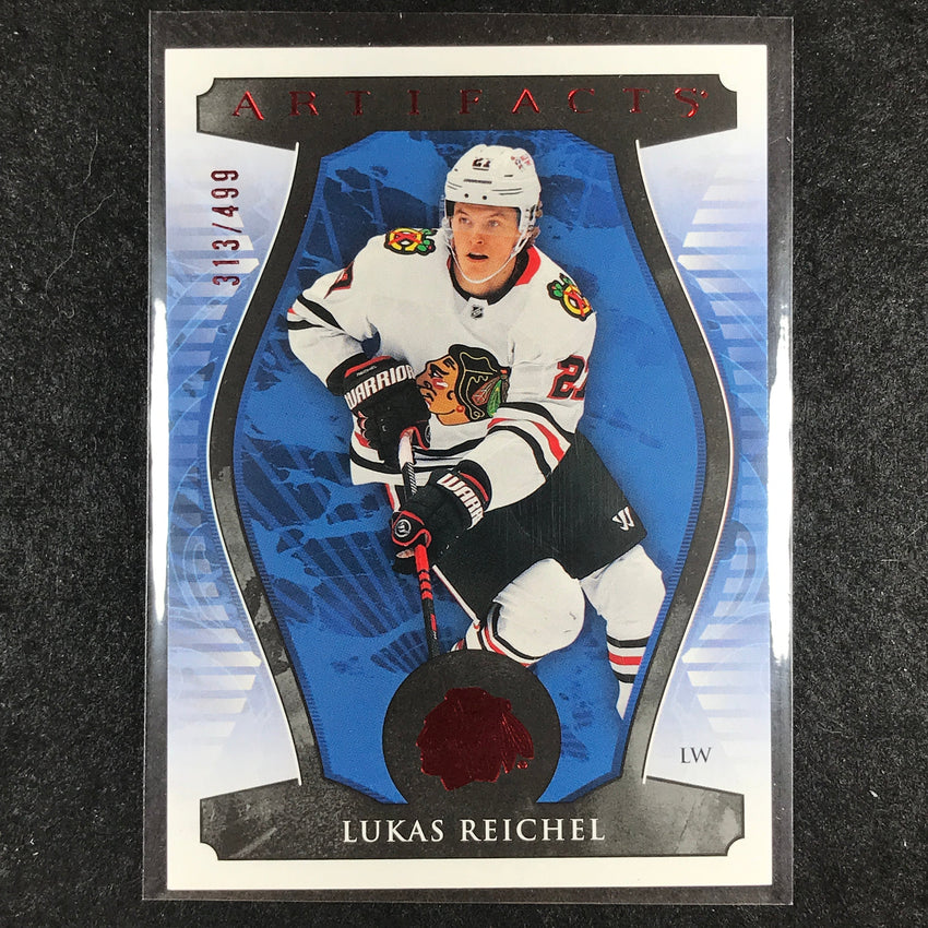 2023-24 Artifacts Hockey LUKAS REICHEL Base Ruby 313/499 #94