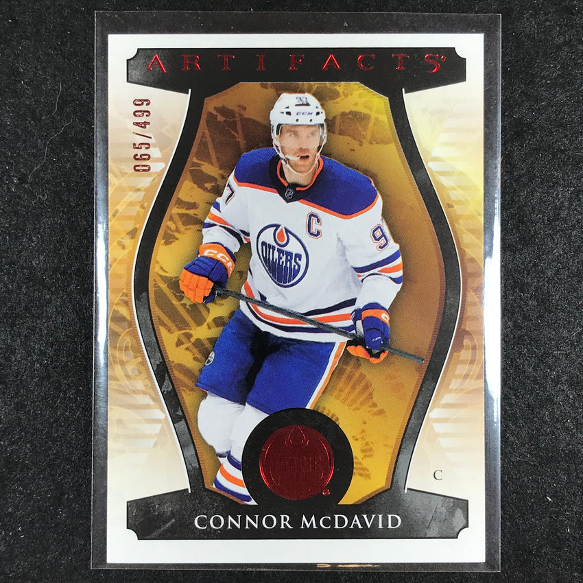 2023-24 Artifacts Hockey CONNOR MCDAVID Stars Base Ruby 65/499 #101
