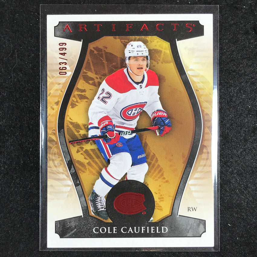 2023-24 Artifacts Hockey COLE CAUFIELD Stars Base Ruby 63/499 #133