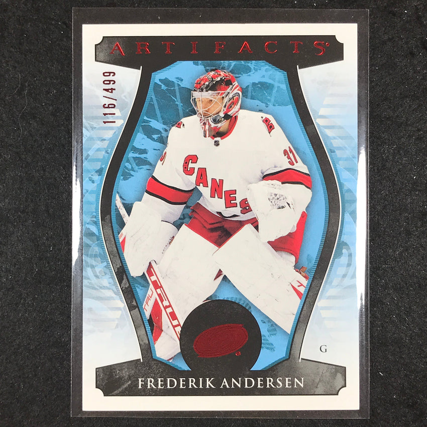 2023-24 Artifacts Hockey FREDERIK ANDERSEN Goalies Base Ruby 116/499 #137