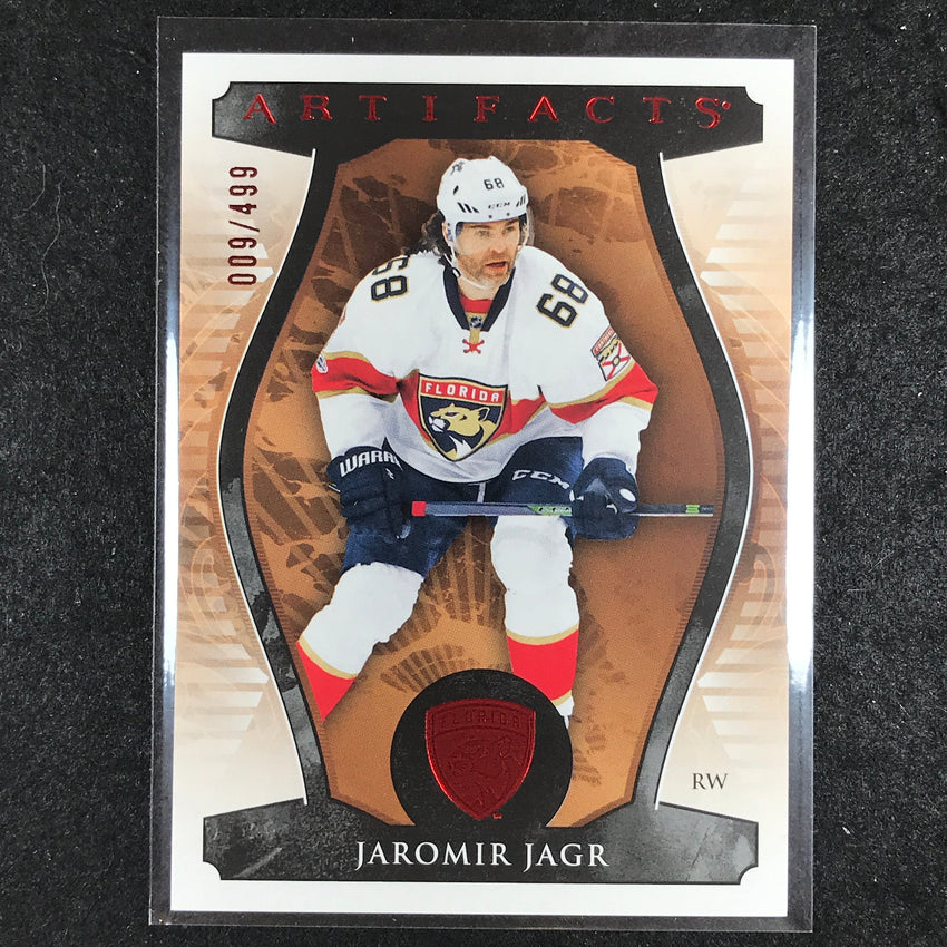 2023-24 Artifacts Hockey JAROMIR JAGR Legends Base Ruby 9/499 #158
