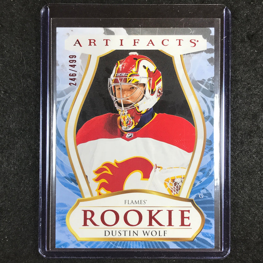 2023-24 Artifacts Hockey DUSTIN WOLF Rookie Base Ruby 246/499 #182