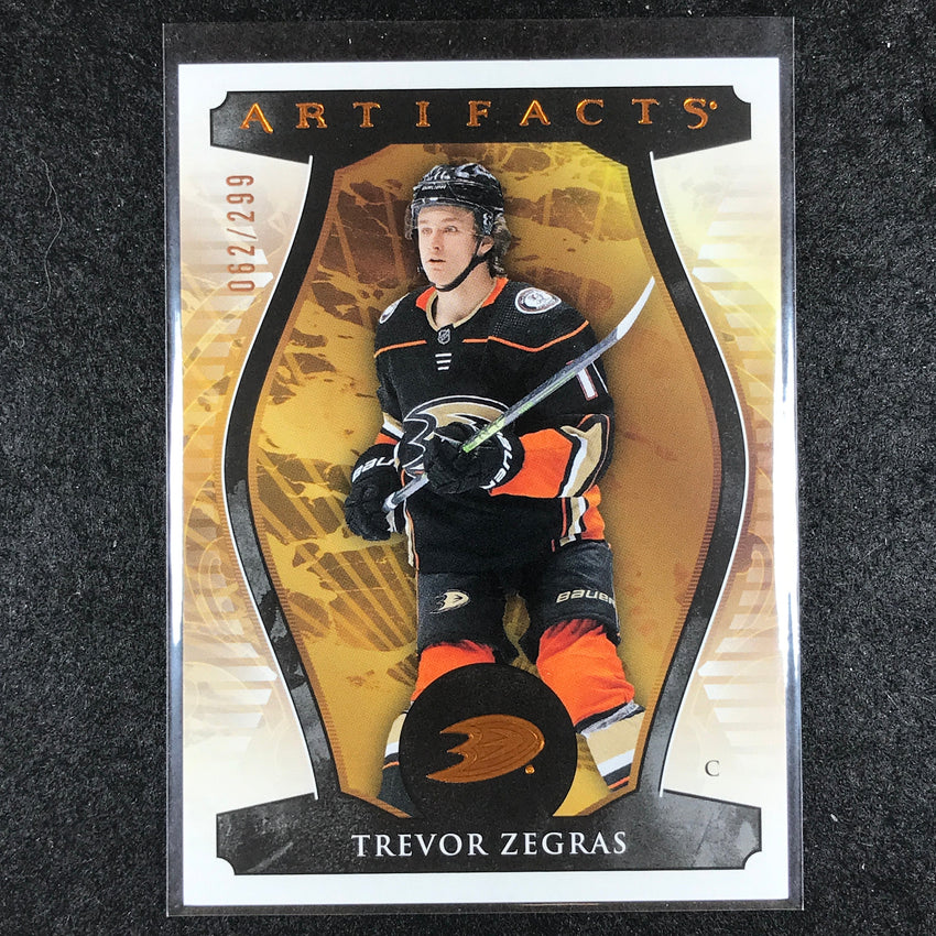 2023-24 Artifacts Hockey TREVOR ZEGRAS Stars Base Copper 62/299 #116