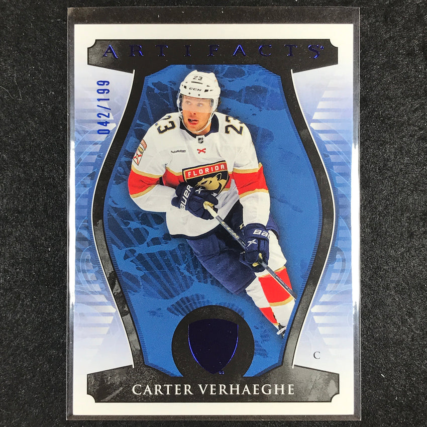 2023-24 Artifacts Hockey CARTER VERHAEGHE Base Royal Blue 42/199 #40
