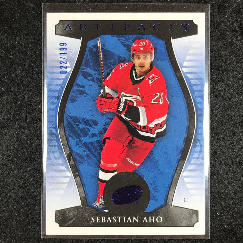 2023-24 Artifacts Hockey SEBASTIAN AHO Base Royal Blue 22/199 #100