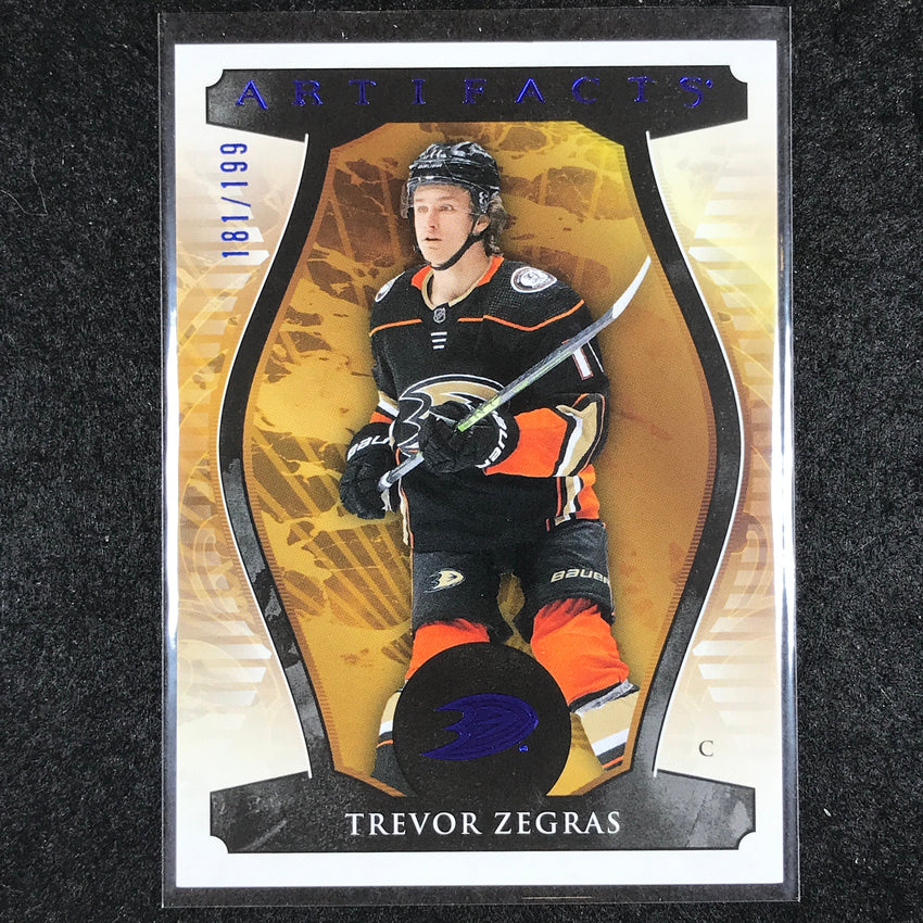 2023-24 Artifacts Hockey TREVOR ZEGRAS Stars Base Royal Blue 181/199 #116