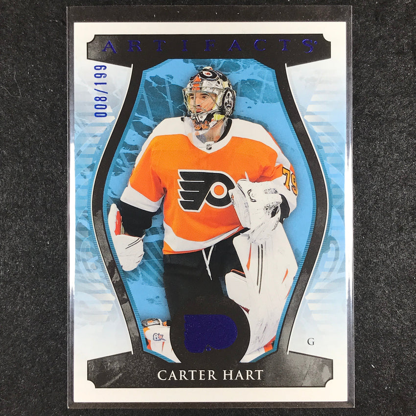2023-24 Artifacts Hockey CARTER HART Goalies Base Royal Blue 8/199 #138