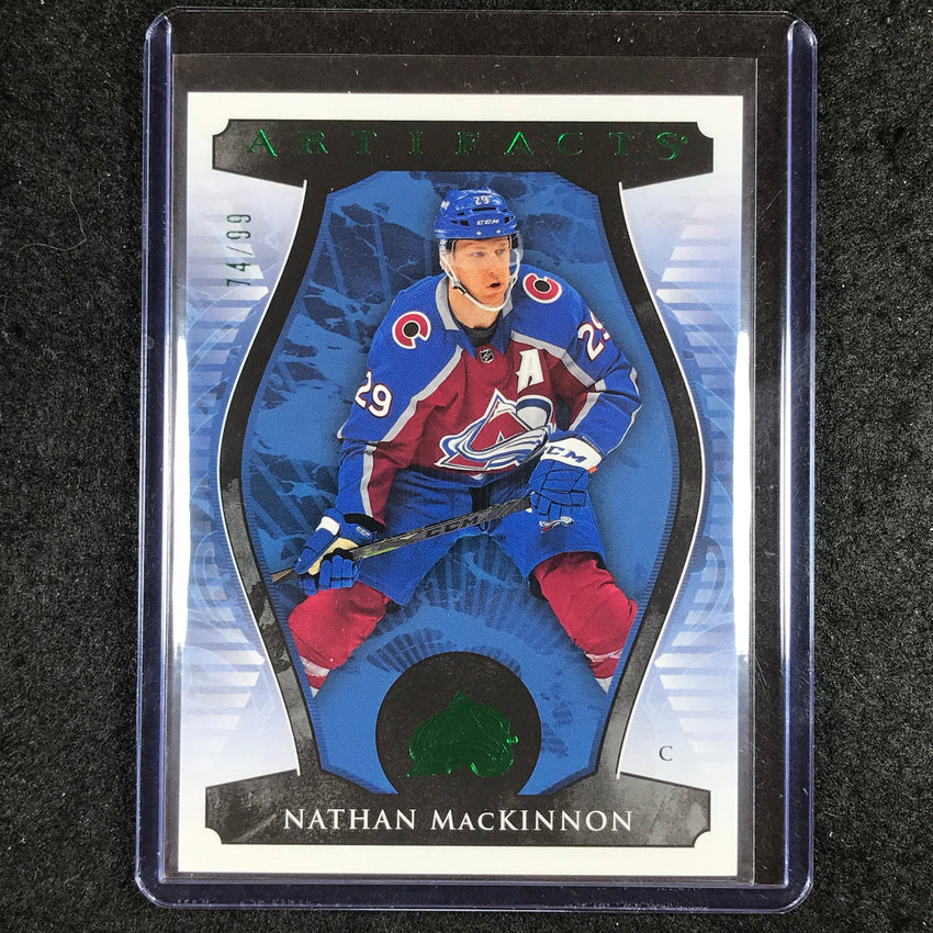 2023-24 Artifacts Hockey NATHAN MACKINNON Base Emerald 74/99 #10