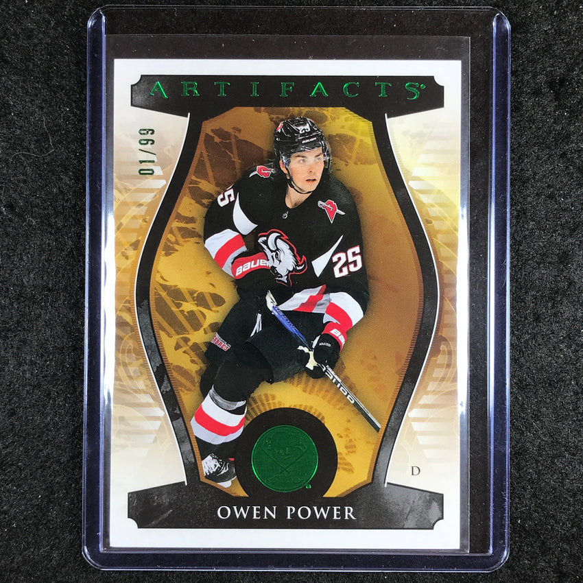 2023-24 Artifacts Hockey OWEN POWER Stars Base Emerald 1/99 #111