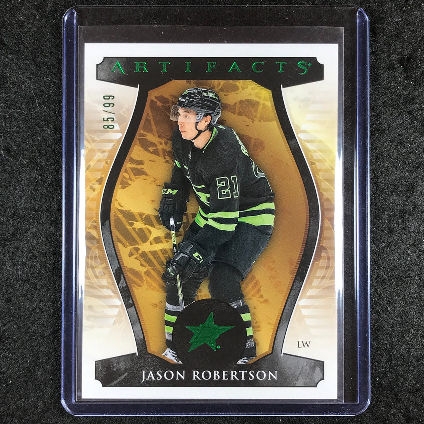2023-24 Artifacts Hockey JASON ROBERTSON Stars Base Emerald 85/99 #130