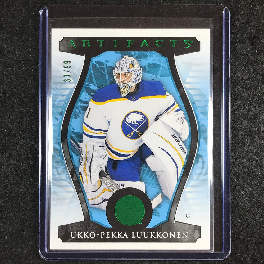 2023-24 Artifacts Hockey UKKO-PEKKA LUUKKONEN Goalies Base Emerald 37/99 #150