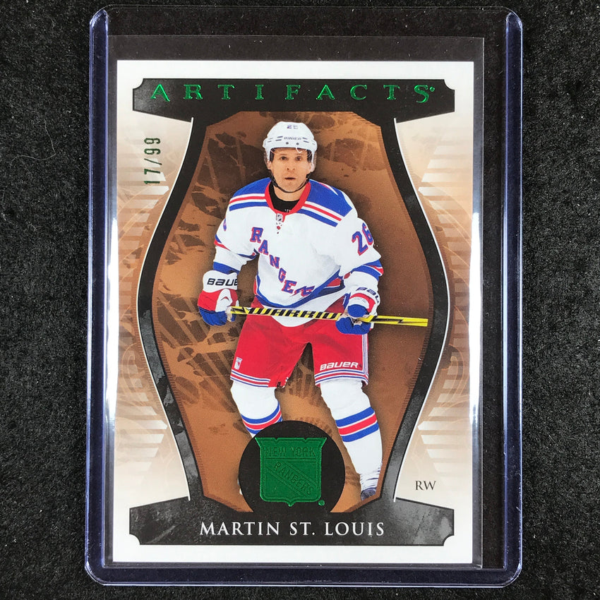 2023-24 Artifacts Hockey MARTIN ST. LOUIS Legends Base Emerald 17/99 #157
