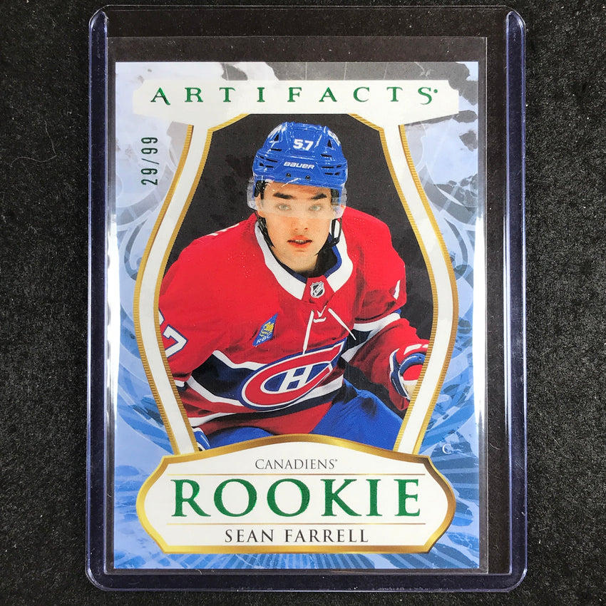 2023-24 Artifacts Hockey SEAN FARRELL Rookie Base Emerald 29/99 #186