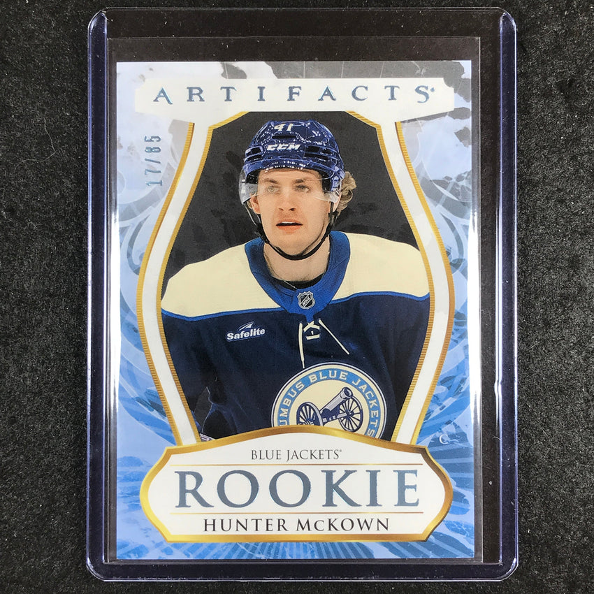 2023-24 Artifacts Hockey HUNTER MCKOWN Rookie Base Light Blue Steel 17/85 #178