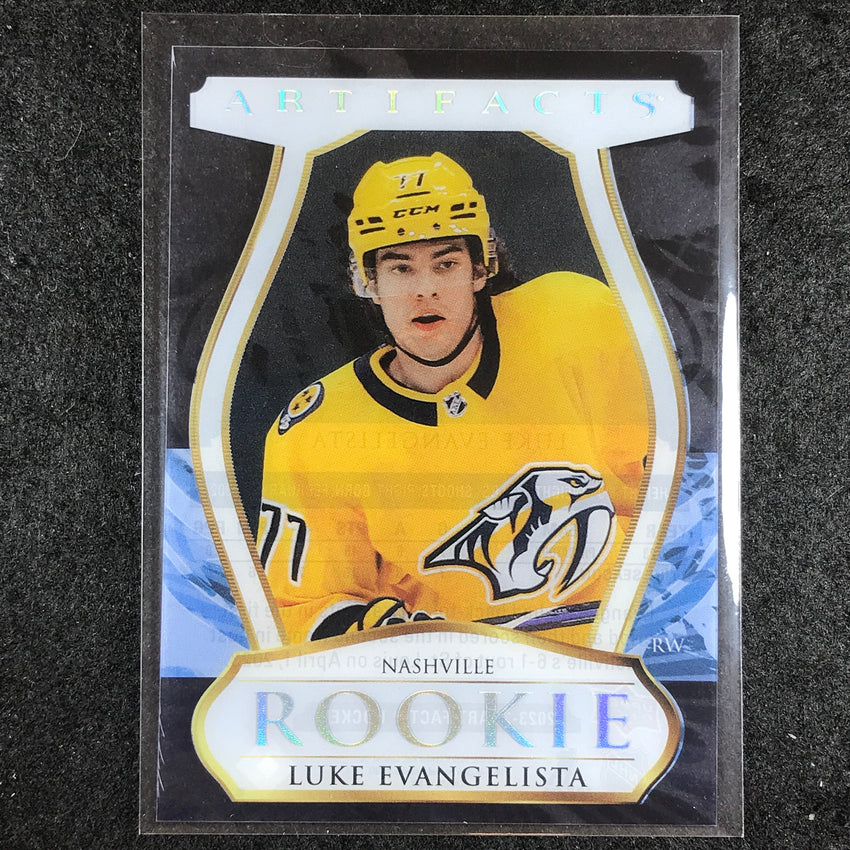 2023-24 Artifacts Hockey LUKE EVANGELISTA Clear Cut Rookies #17