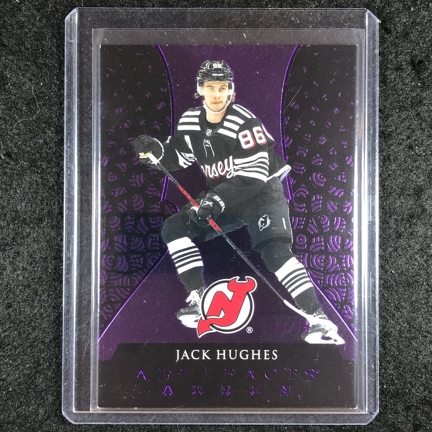 2023-24 Artifacts Hockey JACK HUGHES Aurum Purple 22/25 #17
