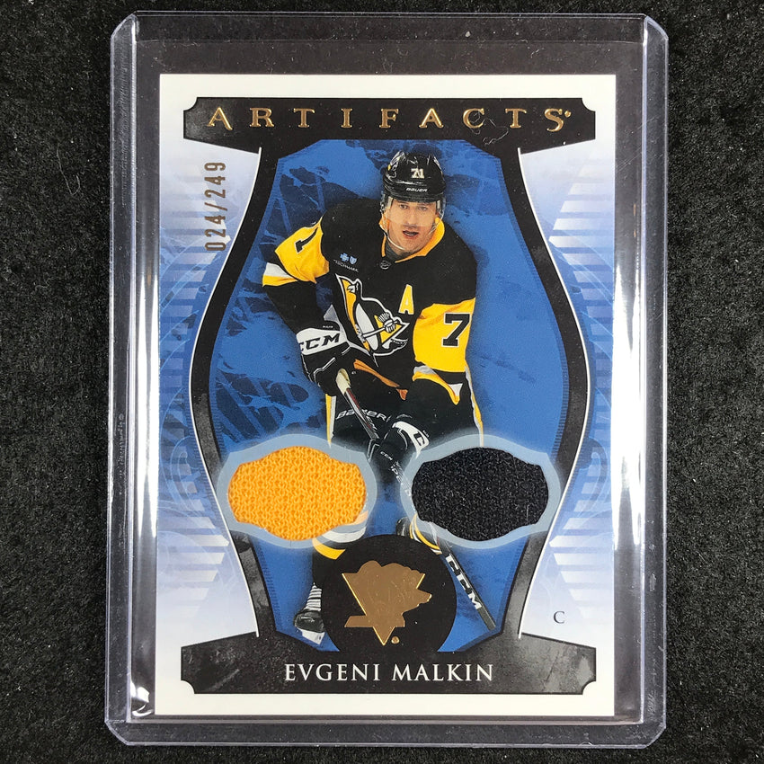 2023-24 Artifacts Hockey EVGENI MALKIN Base Material Jersey Gold 24/249 #53