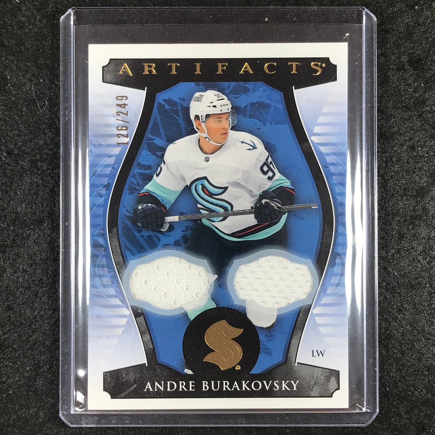 2023-24 Artifacts Hockey ANDRE BURAKOVSKY Base Material Jersey Gold 126/249 #69