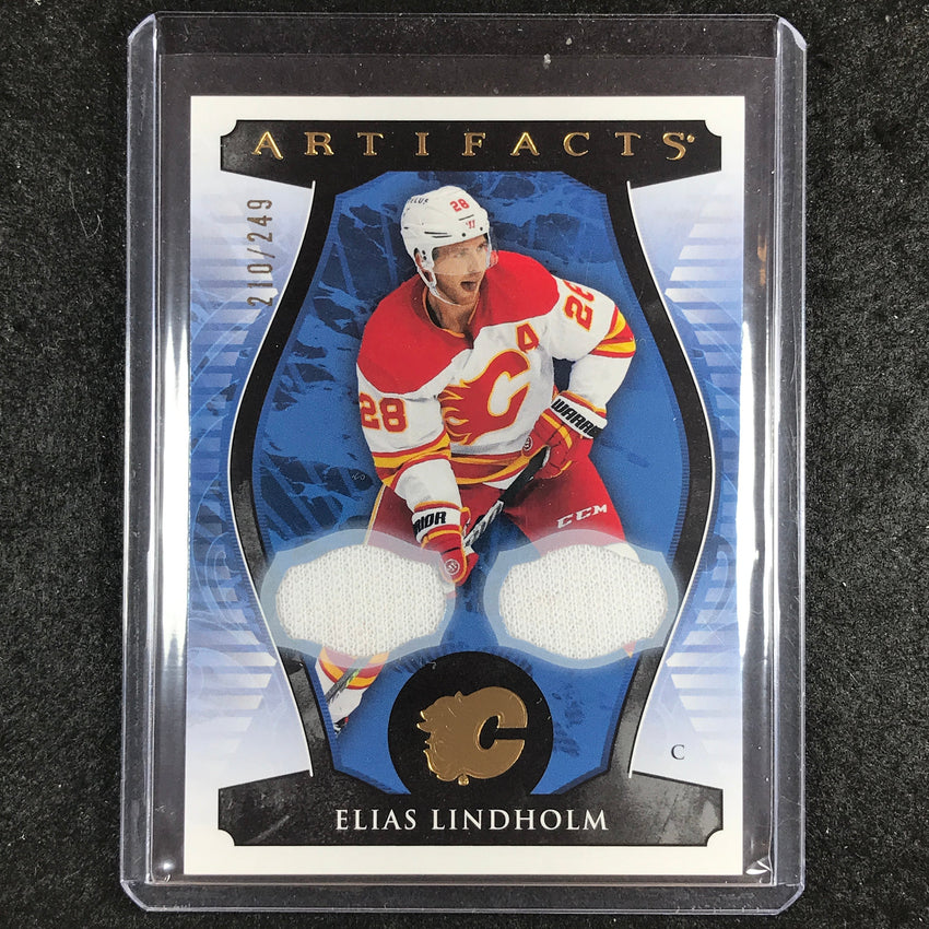 2023-24 Artifacts Hockey ELIAS LINDHOLM Base Material Jersey Gold 210/249 #89