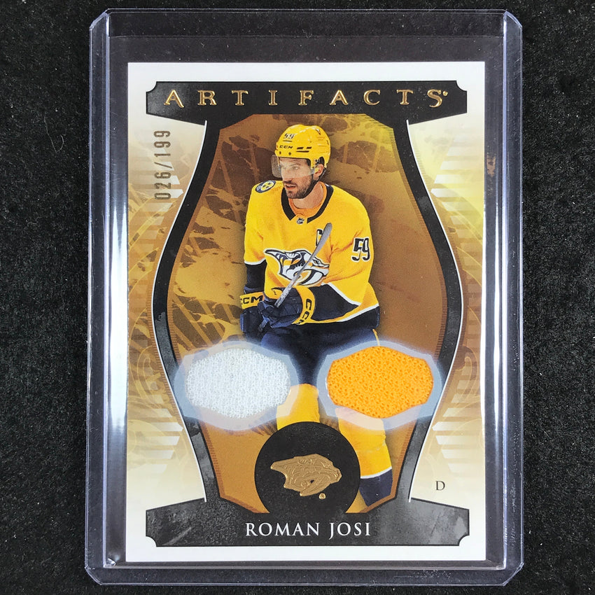 2023-24 Artifacts Hockey ROMAS JOSI Base Material Jersey Relic Gold 26/199 #118