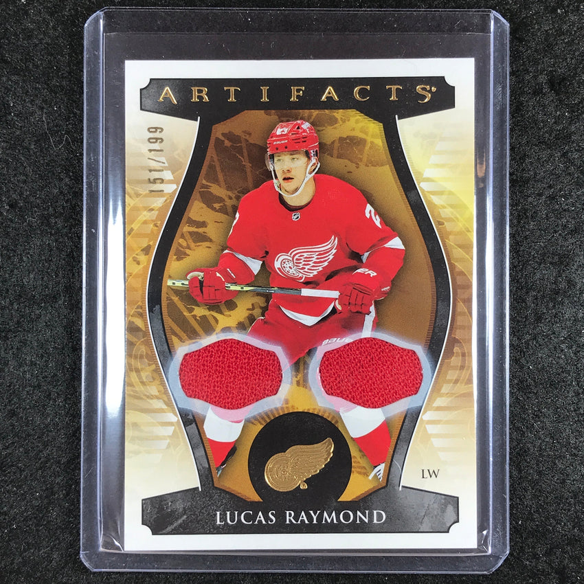 2023-24 Artifacts Hockey LUCAS RAYMOND Base Material Jersey Gold 151/199 #120